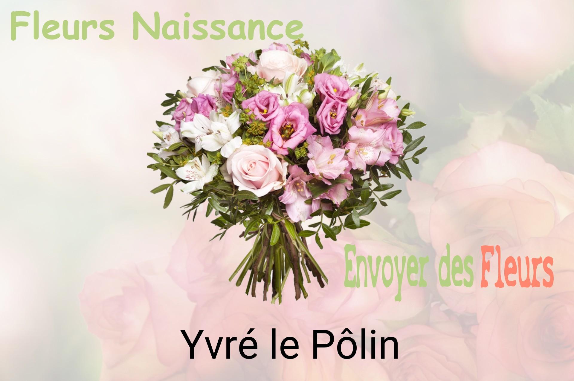 Bouquet de fleurs de naissance livré à Yvré-le-Pôlin